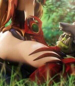 Interracial ? Orc X Elf hentai video